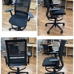 ジモティー限定価格！S766 ⭐ スティールケース steelcase p465 work 2 オフィスチェア 高さ111-135cm USED 綺麗の画像