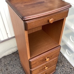 電話台？キャビネット　家具　テレホン台　木製　の画像