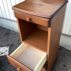 電話台？キャビネット　家具　テレホン台　木製　の画像
