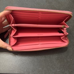 COACH コーチ レザー長財布 F51770 ベージュ ピンク/ベージュの画像