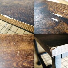 ドウシシャ　センターテーブル　ラスティア 8540　ワイヤーメッシュ　ヴィンテージ　キャスター付き　サイドテーブル　ローテーブル 14ZSの画像