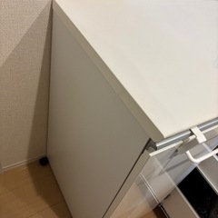 家具　キッチンボード　白の画像