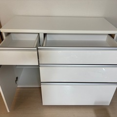 ニトリ　キッチンカウンター(キュリー2 120CT WH)の画像