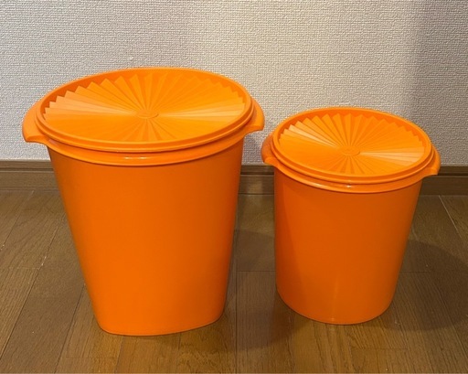 Tupperware/タッパーウェア　デコレーターシリーズ　２個セット　オレンジ