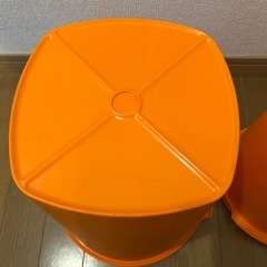 Tupperware/タッパーウェア　デコレーターシリーズ　２個セット　オレンジの画像