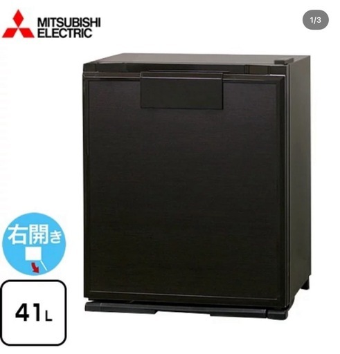 【三菱電機】ペルチェ式業務用冷蔵庫:グランペルチェ:RD-402-M（木目調・右開き）
