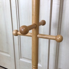 組み立て式木製ポールハンガー 高さ約131cm 子供用の画像