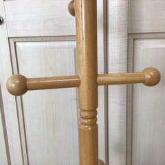 組み立て式木製ポールハンガー 高さ約131cm 子供用の画像