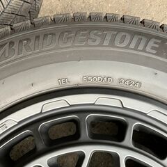 17×７J IN38「WEDS ADVENTURE MUDVANCE X Type M」「ウェッズ アドベンチャー マッドヴァンス X タイプM」ブリヂストン BLIZZAK VRX3 付きの画像