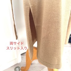新品☆SAISON DE PAPILLON ノースリーブニットワンピース Lの画像