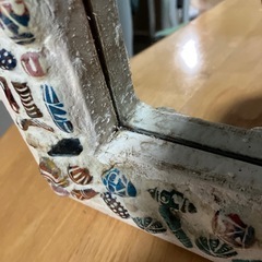 レトロ貝殻埋込鏡の画像