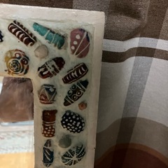 レトロ貝殻埋込鏡の画像