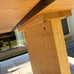 柏木工　オーク材　テーブル　家具の画像