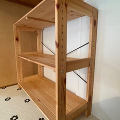 オープンラック　木製の画像