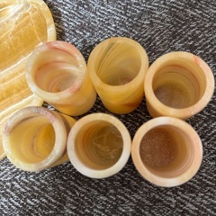 新品　天然石　希少　ショットグラスセットの画像