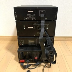 KENWOOD CDデッキ カセットデッキ コンポ イコライザー アンプ ケンウッド  CDプレーヤー オーディオ機器の画像