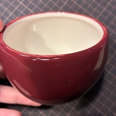 りんご　陶器　小物入れの画像