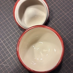 りんご　陶器　小物入れの画像