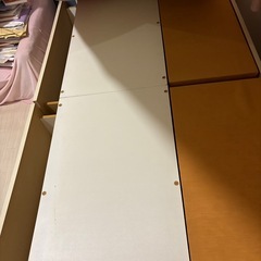 引っ越し処分中⭐︎シングルベッド　ホワイト　マットレス付きの画像