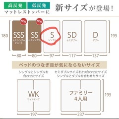 10/17まで⭐︎高反発マットレストッパー の画像