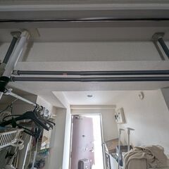 固定 2M高さあり吊り下げハンガー　洗濯物干しの画像