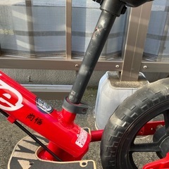 幼児用自転車 赤の画像