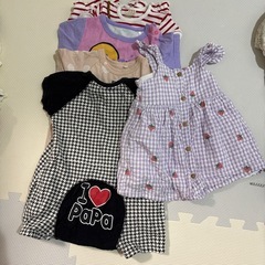 夏服格安ベビー服70サイズ5点の画像
