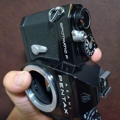 良品　希少なspfの黒　pentax spf　＊露出計動く ＊ファインダー内清掃済みの画像