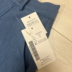 【新品未使用】ブルーワイドパンツの画像