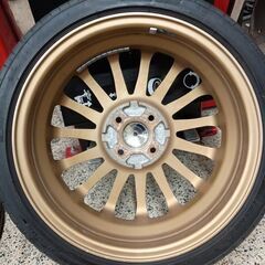 【工賃込み対応可】POTENZA RE004 165/45R16（2025年製）Lehrmeister 16インチホイール 4本の画像