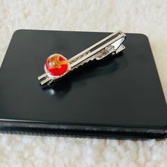 ネクタイピン ネクタイ 花模様 お洒落 小物の画像