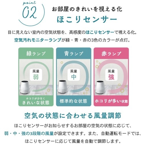 【新品未使用】アイリスオーヤマ　空気清浄機
