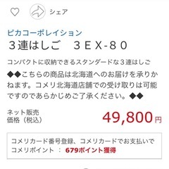 ３連はしご　ピカコーポレーションの画像