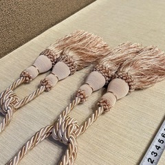 カーテン　タッセル　ピンク2点セット　②の画像