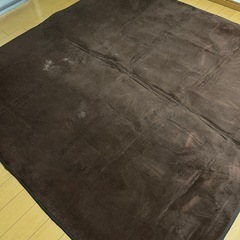 茶色 カーペット ラグの画像