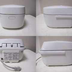 G∀201 IHジャー炊飯器 Panasonic SR-UNX101 ホワイト 2022年製 中古品 検：パナソニック 5.5合炊き ダイヤモンド かまど釜 炊飯器 家電の画像