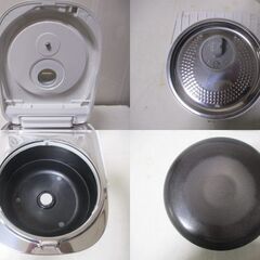 G∀201 IHジャー炊飯器 Panasonic SR-UNX101 ホワイト 2022年製 中古品 検：パナソニック 5.5合炊き ダイヤモンド かまど釜 炊飯器 家電の画像
