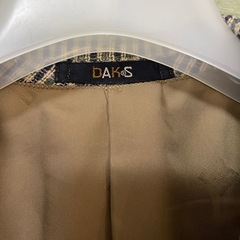 DAKS  ダックス　テーラード　ジャケット　チェック　スーツ　サイズM  AB6  ブレザー ジャケット チェック柄 背抜きの画像
