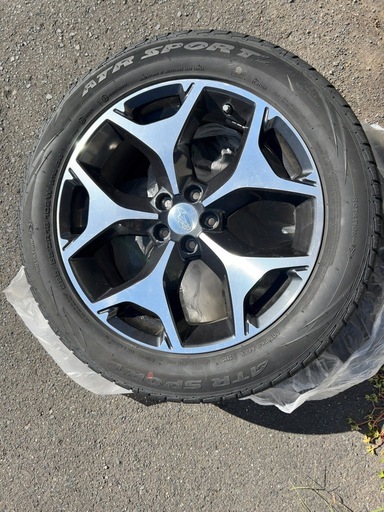 【商談成立】　中古 スバル 純正 SJ5 SJG フォレスター 18インチ 7J +48 PCD100 5H 5穴 225/55R18
