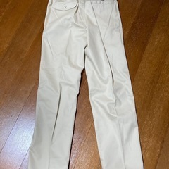 子供服／ベージュ 長ズボン ベルト付き 150cmの画像