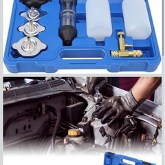 ヘッドガスケットリークテスターキット、8個のCO2シリンダーヘッド漏れ検出器燃焼テストセット、キャリーボックス付き、自動車用冷却CO2システムテスターの画像
