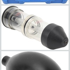 ヘッドガスケットリークテスターキット、8個のCO2シリンダーヘッド漏れ検出器燃焼テストセット、キャリーボックス付き、自動車用冷却CO2システムテスターの画像
