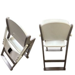 ヤトミ YATOMI たためる木製ハイチェア ベビーチェアの画像
