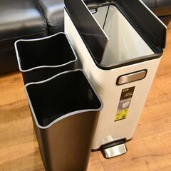 ●お買い得(^^♪●アウトレット特価*'ω'*●EKO　分別ごみ箱　エコフライ　分別　ホワイト　未使用●相模原　横浜●ダストボックス　ゴミ箱の画像
