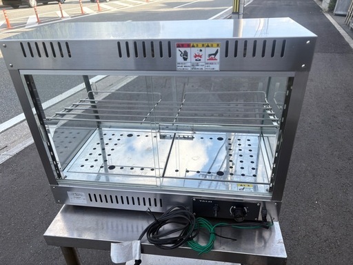 ■中古品 タイジ温蔵ショーケース OS-600N 2022年 ホットショーケース 100V 600ｘ350ｘ465ｍｍ 厨房■