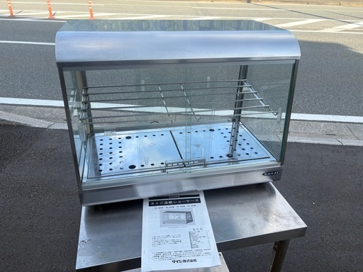■中古品 タイジ温蔵ショーケース OS-600N 2022年 ホットショーケース 100V 600ｘ350ｘ465ｍｍ 厨房■