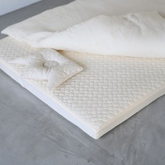 【極美品】プッパプーポ ベビー布団セット、防水敷きパッドの画像