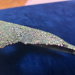 何ヶ月も掛けて作ったが使わないので処分!! ギラギラ 手作り ライブディオZX AF35 スワロフスキー風 ラインストーン スポイラー AF34 DIOの画像