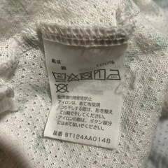 80 メッシュ　シャツロンパースの画像