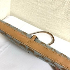 【お取引先決定しました】美品　COACH シグネチャー クリップデミ ミニ ワンショルダー  ハンド バッグ6348  の画像